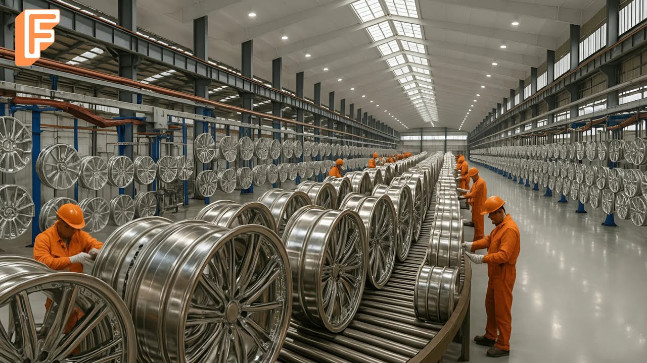 How Millions of Aluminum Alloy Wheels Are Manufactured Inside Massive Production Lines