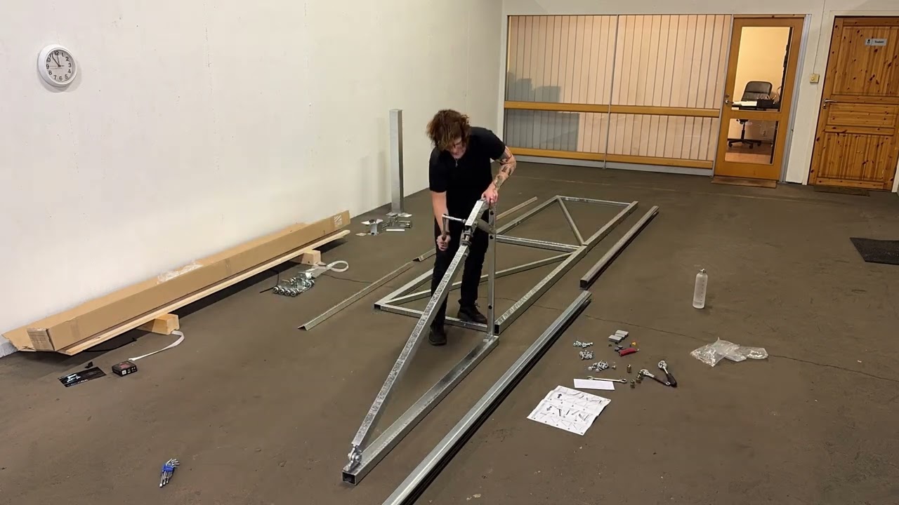 Connect 60 Skjutgrind 4 meter öppning montering video