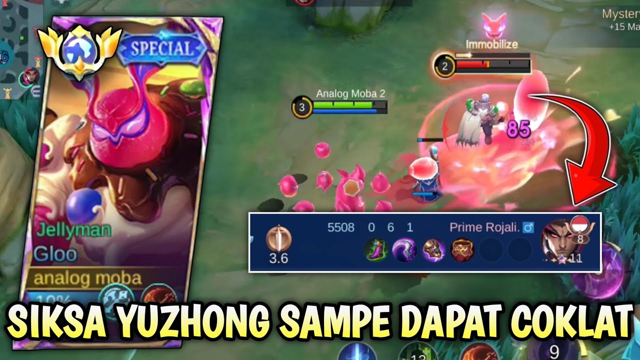 SIKSA YUZHONG SAMPE DAPAT COKLAT - BUILD GLOO PALING SAKIT #mobilelegends 