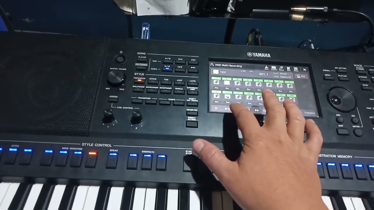 Cara mudah merekam track voice atau insttument di yamaha sx700  dan yamaha Sx900