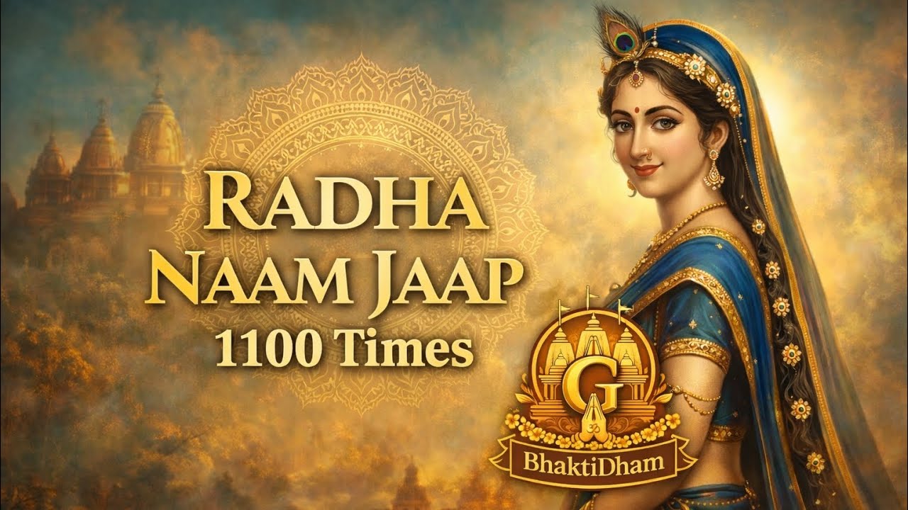 Radha Naam Jaap 1100 Times | अखंड श्री राधा नाम जप | Continuous Radha Dhun for Bhakti & Peace
