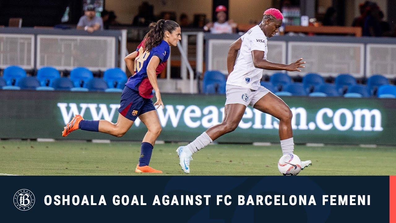 Bay FC Goal by Oshoala against FC Barcelona