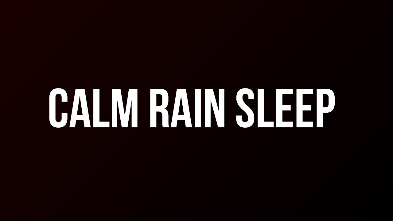 Sleep Under Rain: Forget Stress and Anxiety Right Now