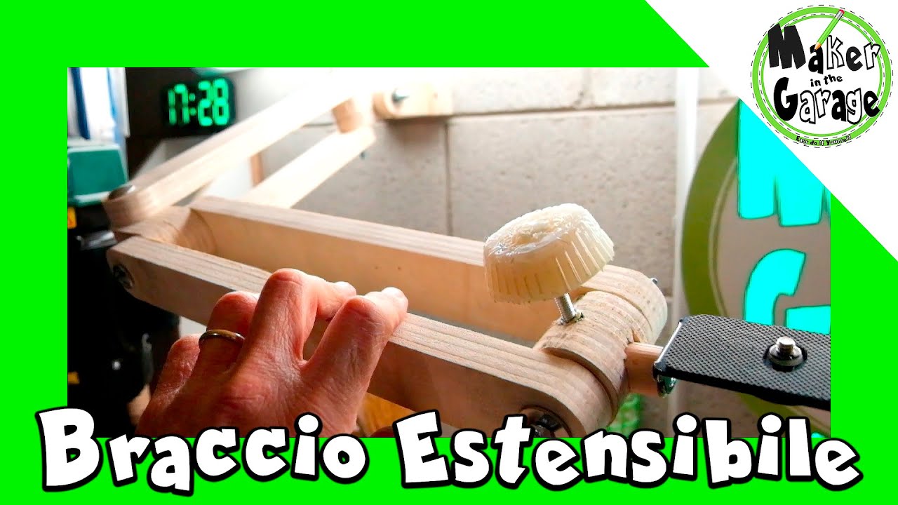 Braccio estensibile e regolabile per fotocamera