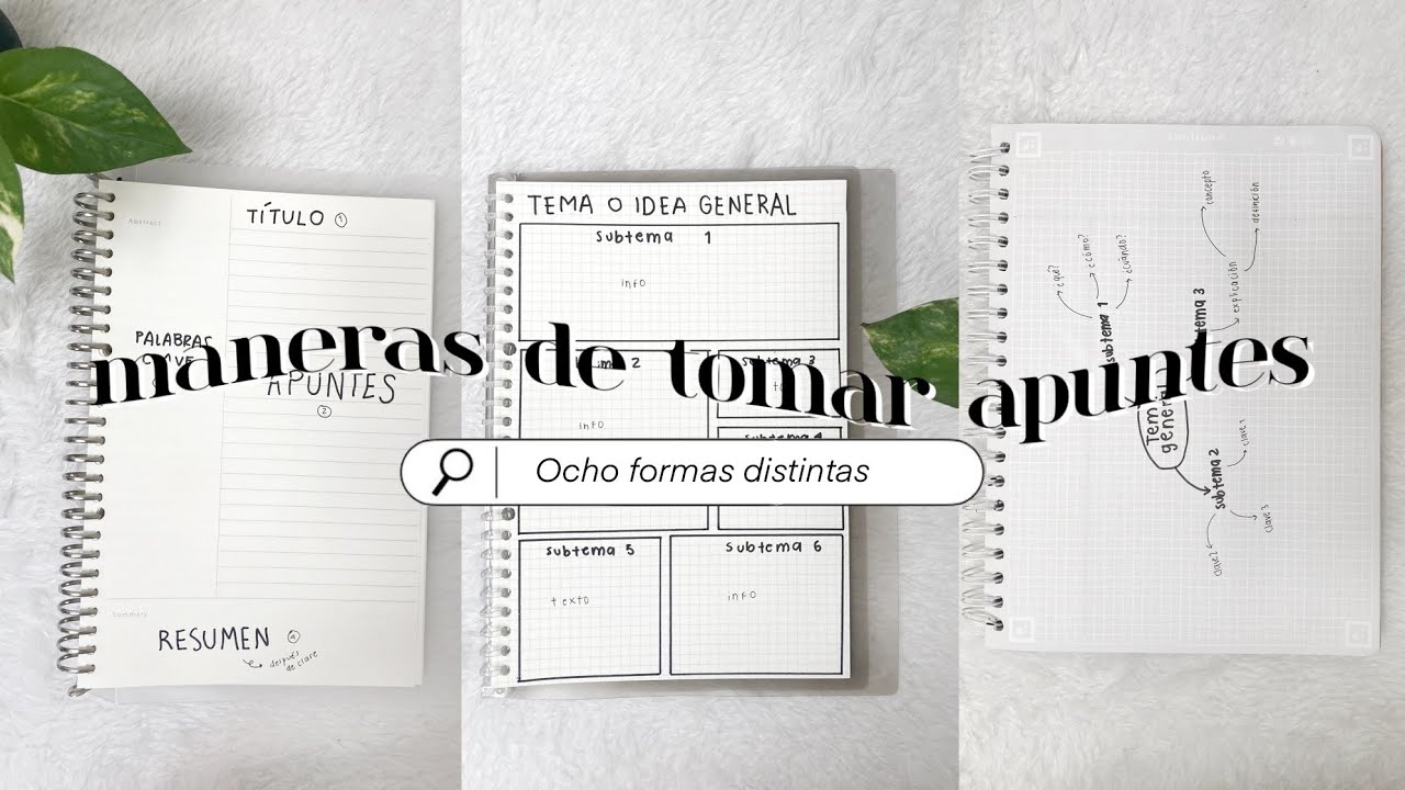 8 maneras de tomar apuntes que todo estudiante debe conocer / cornell, boxing, outline y más