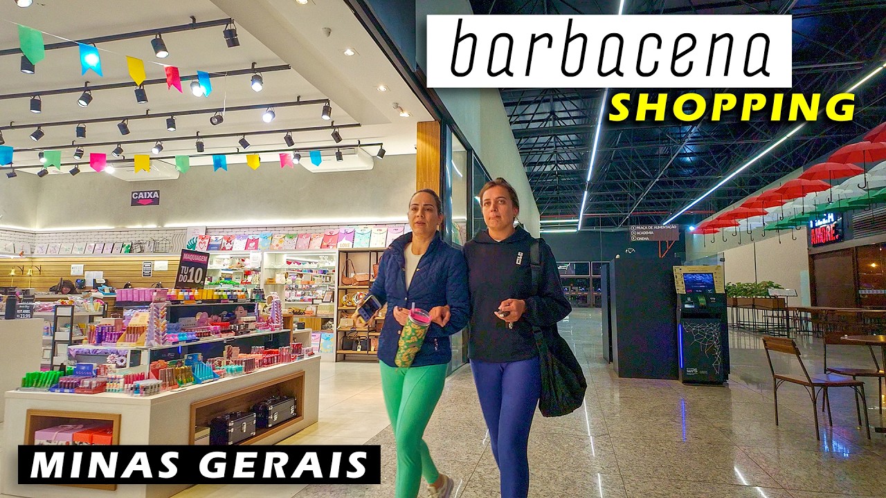 🇧🇷 Walking in Barbacena Shopping — Barbacena, Minas Gerais, Brazil — 2025 【 4K UHD 】