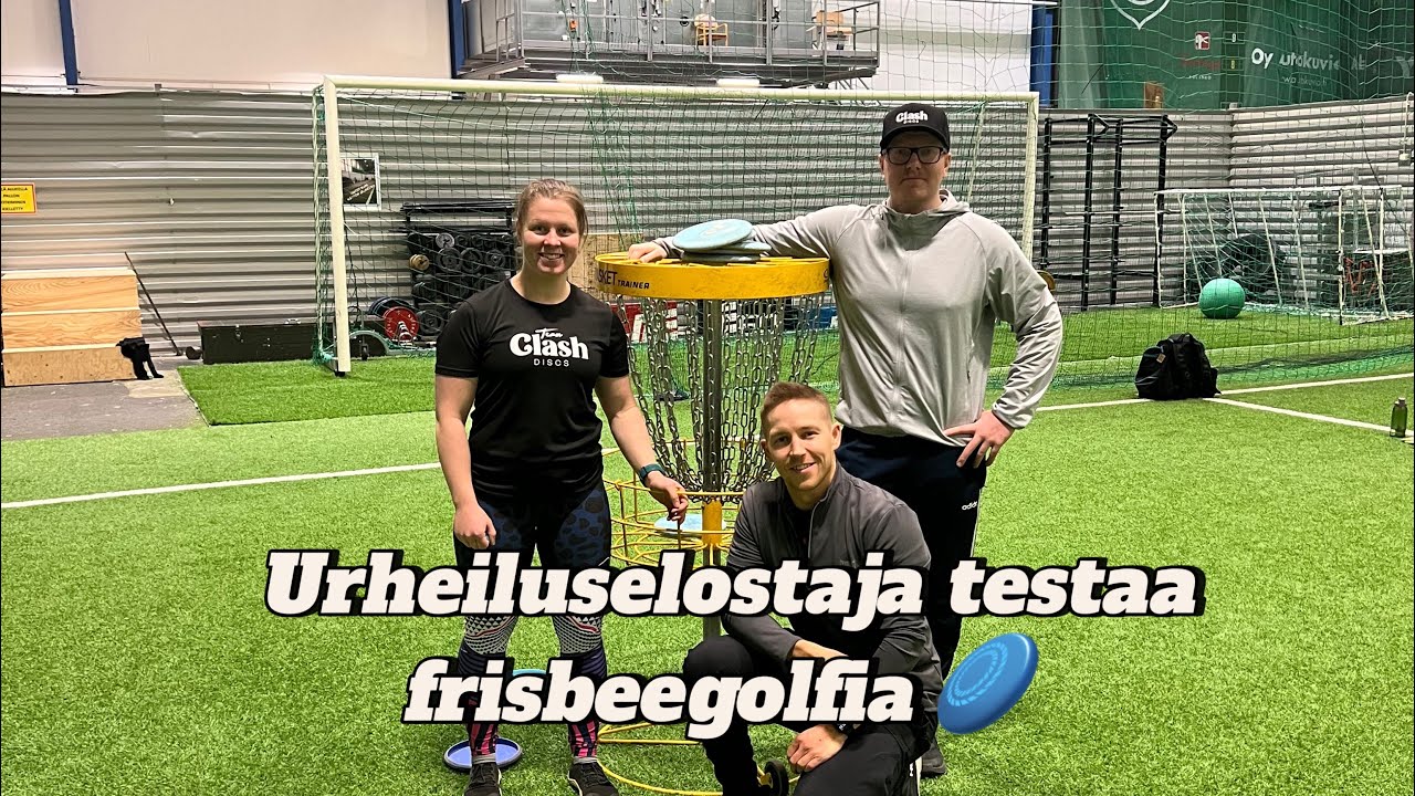 Urheiluselostaja Julius Sorjonen testaamassa ammattilaisfrisbeegolfaajan treenejä!