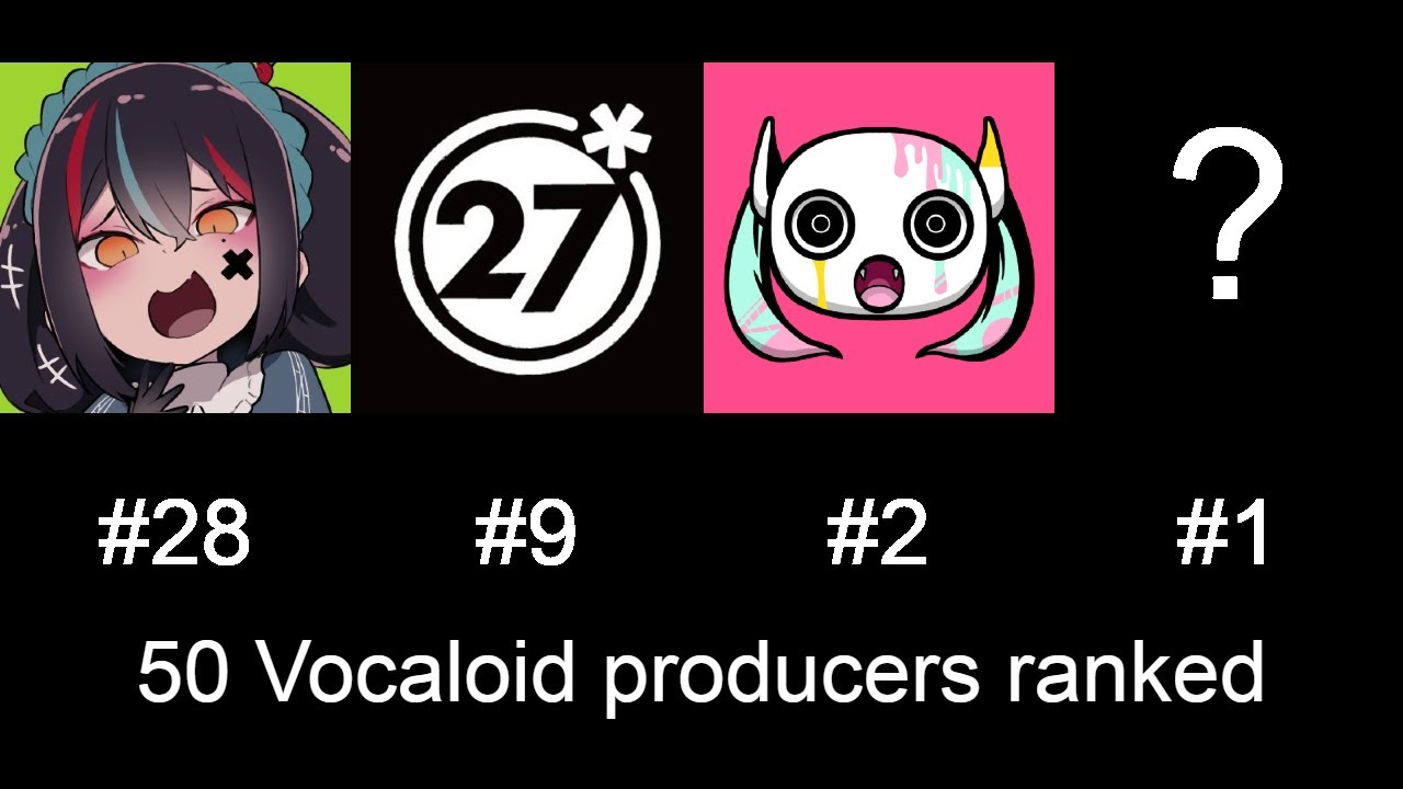 50 Vocaloid producers ranked by my viewers