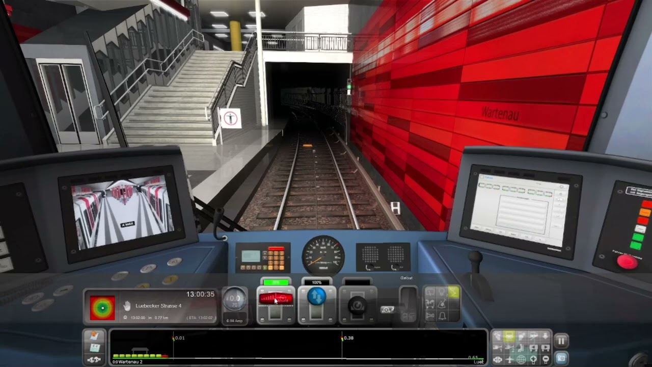 Timelaps Train Simulator U1 U Bahn Hamburg