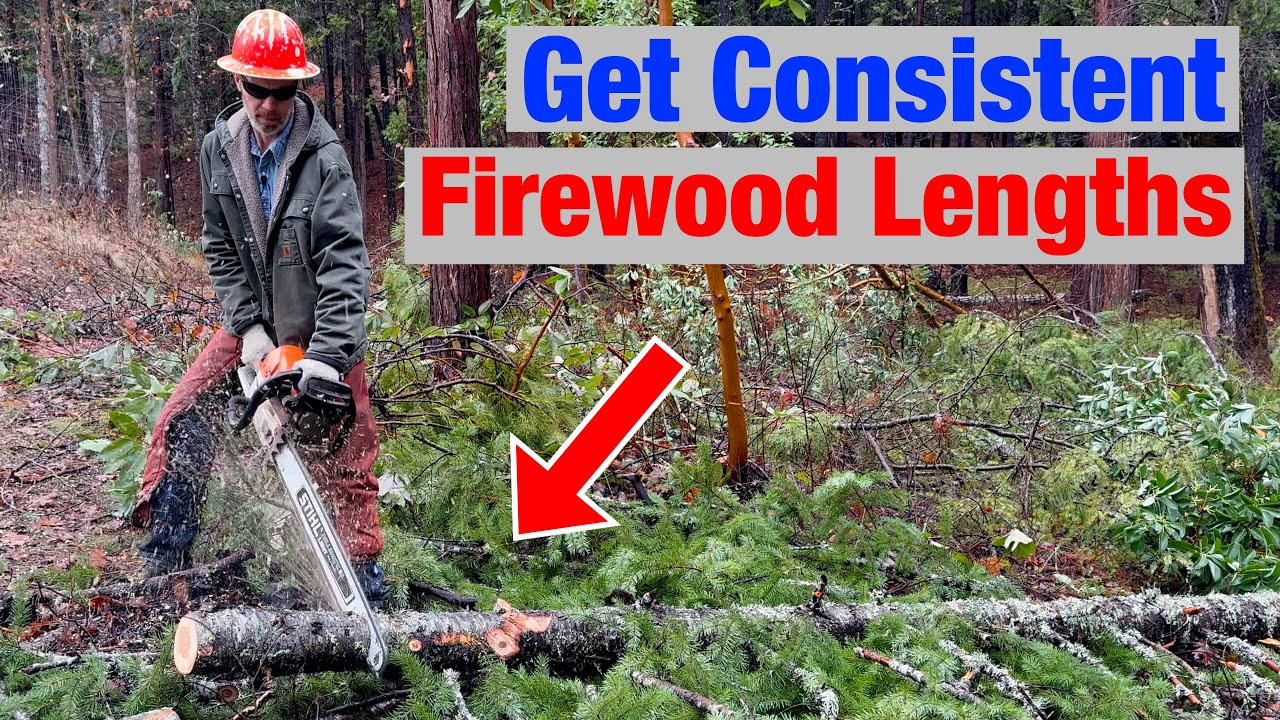 How I Cut Firewood to Uniform Lengths Free Hand