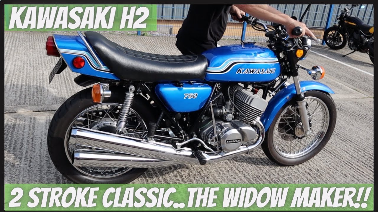 1972 Kawasaki H2 Classic 750cc 2-тактный трехцилиндровый..The Widow Maker