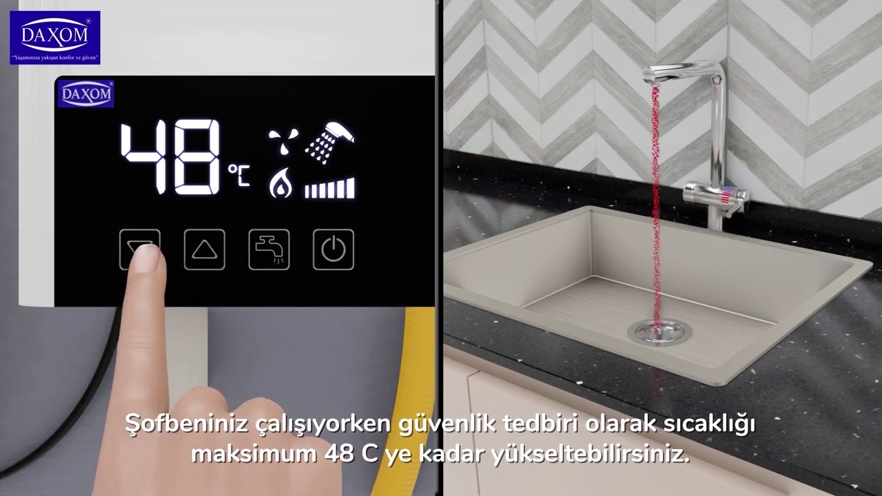 ŞOFBEN ÇALIŞMIYOR  Hermetik şofben kullanıcı bilgilendirmesi (Sesli Anlatım) DAXOM