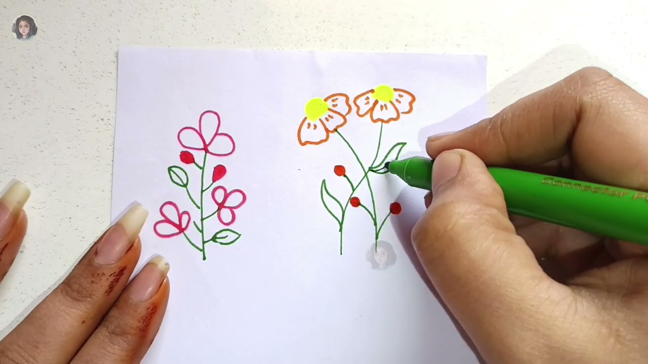 Draw Cute Flowers