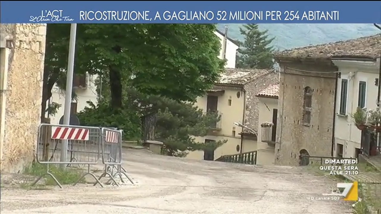 Ricostruzione, a Gagliano 52 milioni per 254 abitanti