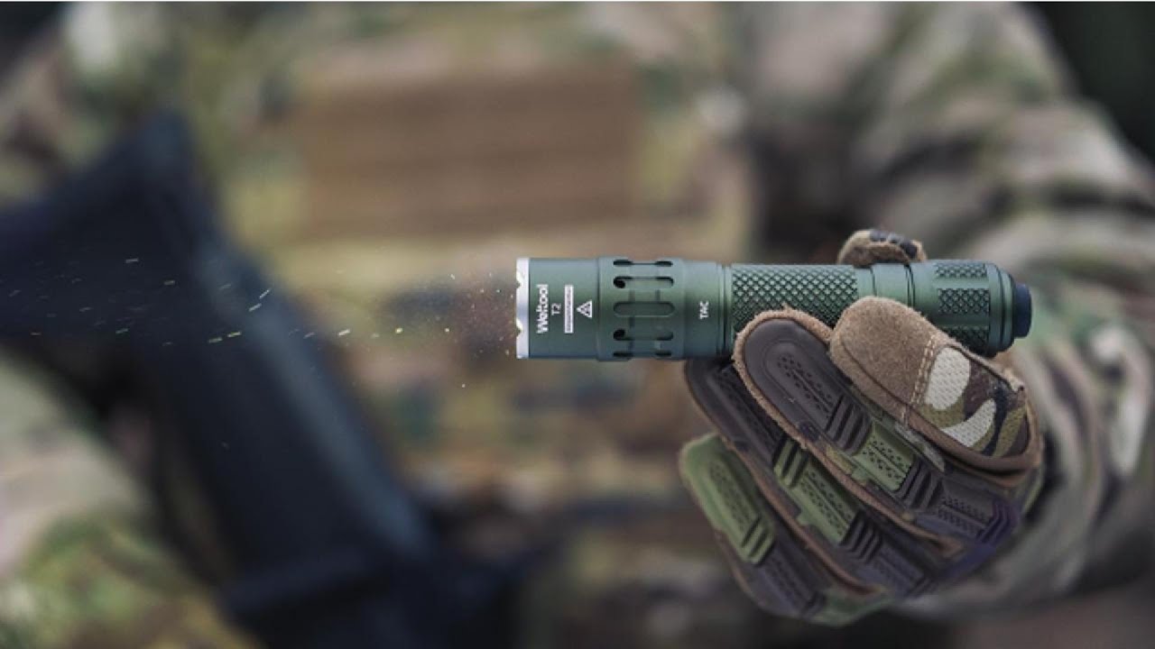 Weltool T2 TAC Tactical Flashlight 1900 Lumens 431M