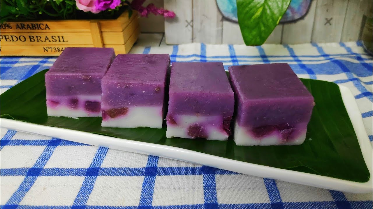 Kuih Talam Ubi Keledek Ungu