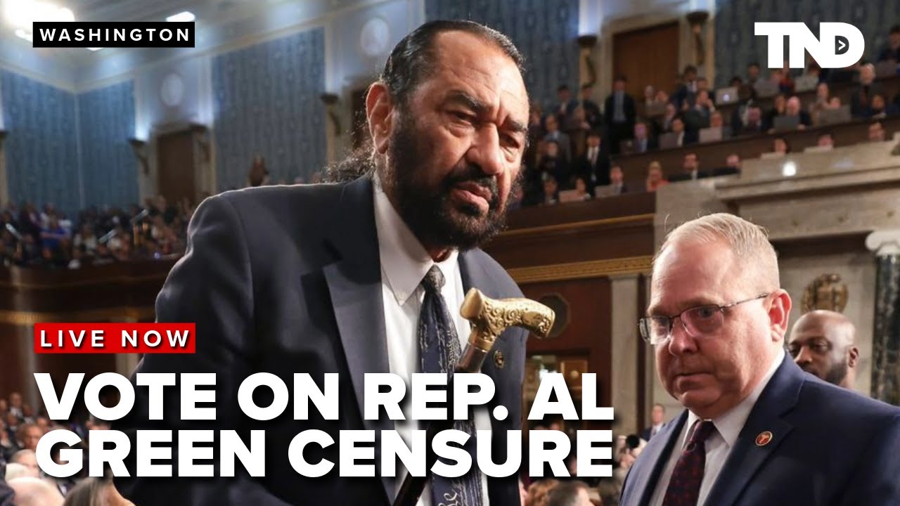 House vote to censure Texas Rep. Al Green for outbursts at Trump's address to Congress