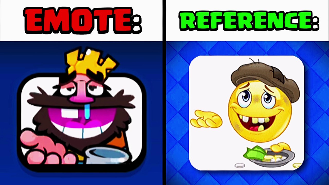 Emotes & REFERENCES in Clash Royale (Part - 6) 😭