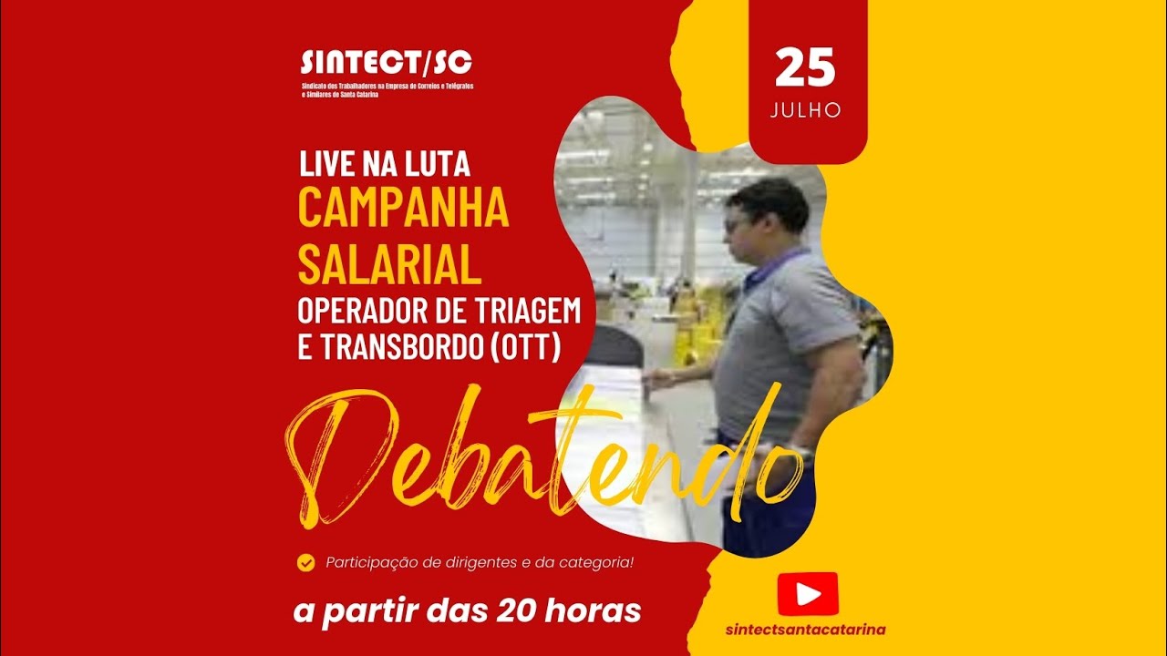 LIVE NA LUTA - Campanha Salarial 2024/2025: Operador De Triagem E Transbordo (OTT)