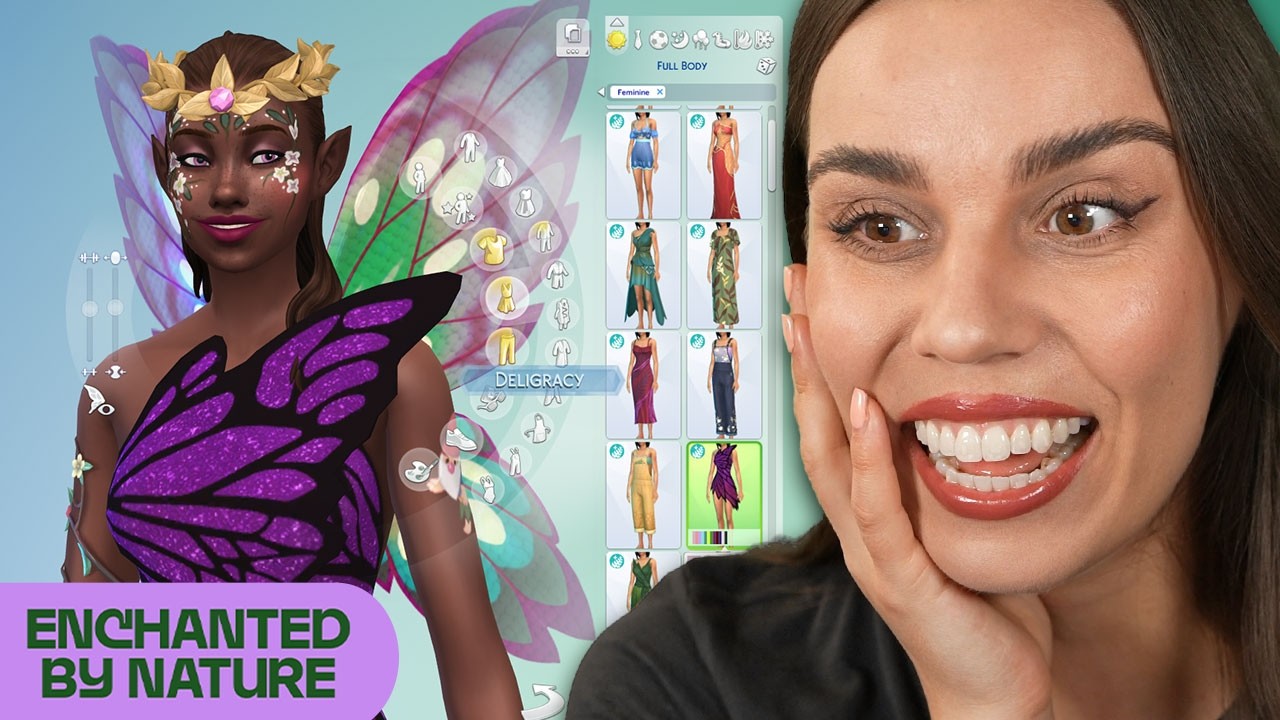 The Sims 4 Enchanted By Nature CAS Review!
