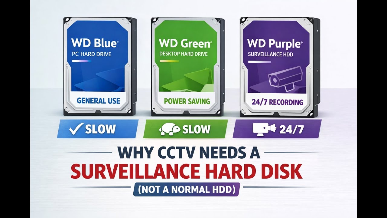 Why CCTV Needs a Surveillance Hard Disk (Not a Normal HDD)