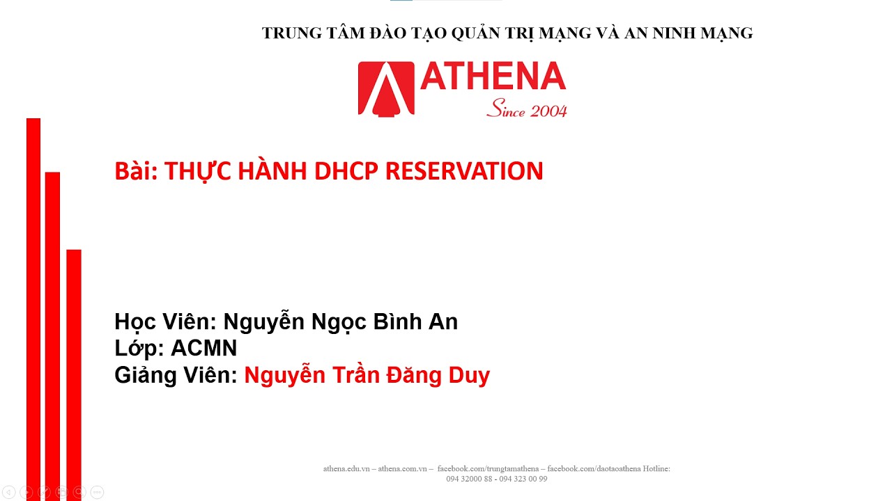 Thực hành DHCP Reservation