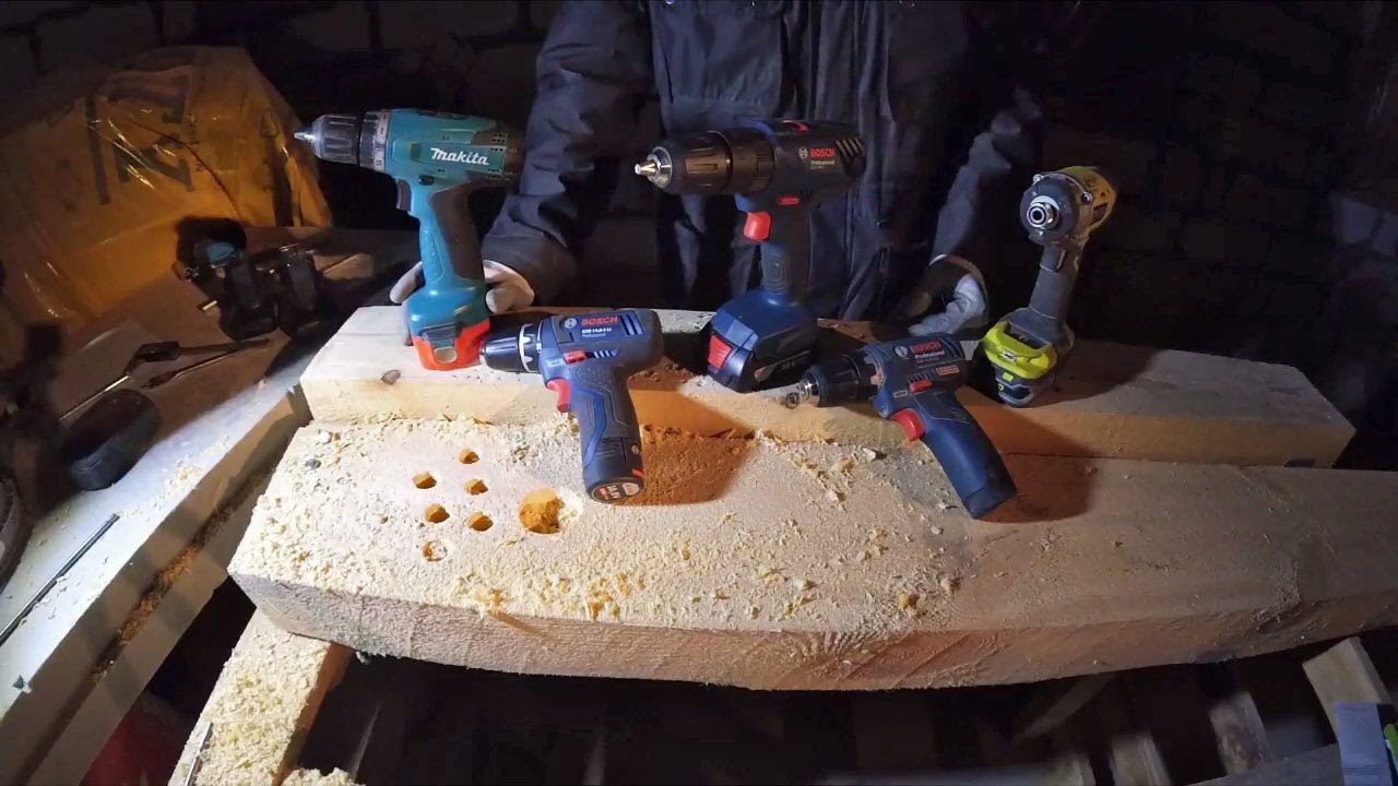 (part 3) Bosch GSB 18V-21 vs GSR 10,8 2-li  vs GSR 10,8 V-EC  and RID1801M
