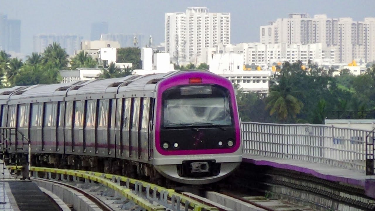 Kengeri to Baiyappanhalli : Bengaluru metro rail : Purple Line full uncut journey timelapse video