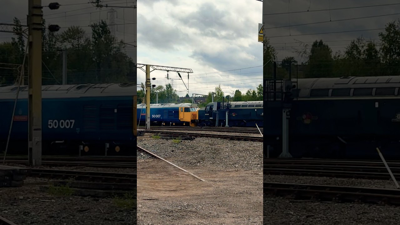 50007, 40106 and the 108 Derby Litchurch Lane to SVR #class50 #class40 #severnvalleyrailway