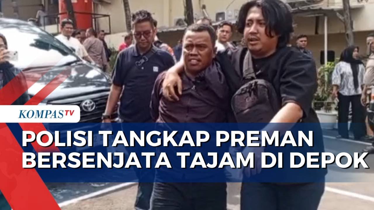Preman Penagih Utang yang Bersenjata Tajam di Depok Ditangkap