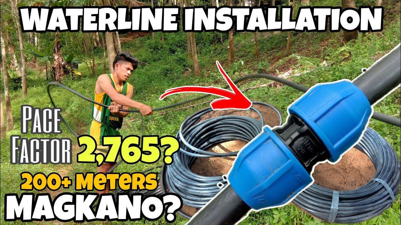 LOW COST HOSE WATERLINE Installation sa 200 meters, Magkano? | Pace Factor Distance Estimation