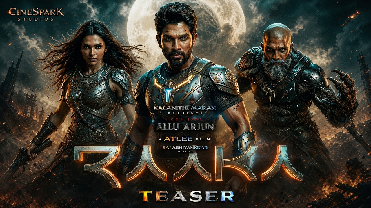 RAAKA Official Teaser | Allu Arjun | Deepika Padukone | Atlee | Sci-Fi Action Thriller
