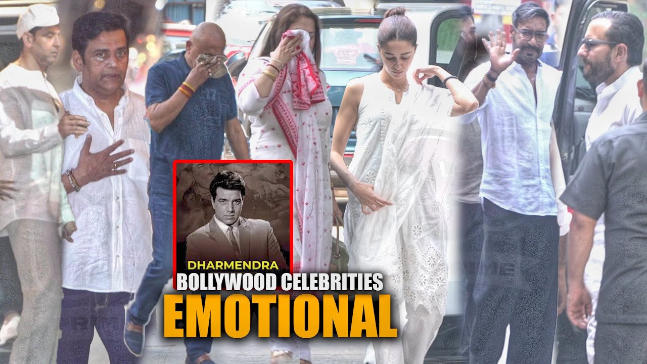 Bollywood Celebrities EMOTIONAL at Dharmendra ji’s Residence | Hrithik, Varun, Ananya, Ajay & Others