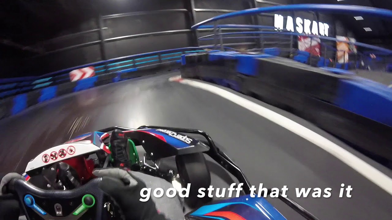Naskart Supercharged  Indoor largest in the world Karting first visit and 2 Tracks Driven