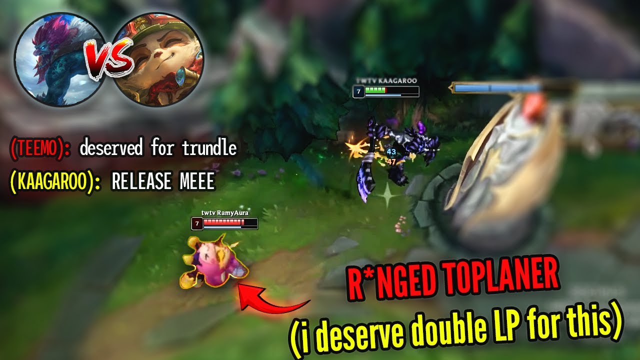 I DESERVE DOUBLE LP FOR THIS MATCHUP 😭 (Season 16) - Trundle vs. Teemo