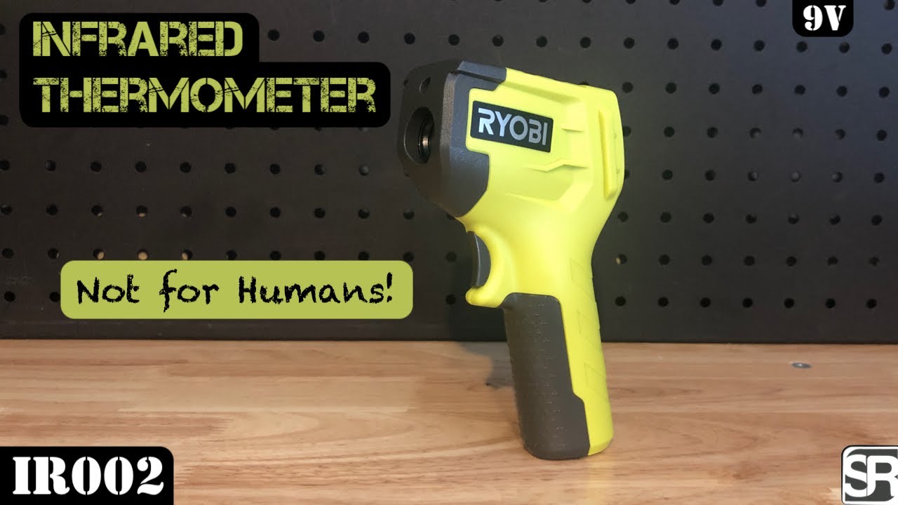 Бесконтактный инфракрасный термометр Ryobi 9 В длиной 8 дюймов — IR002 НЕ предназначен для тестир...