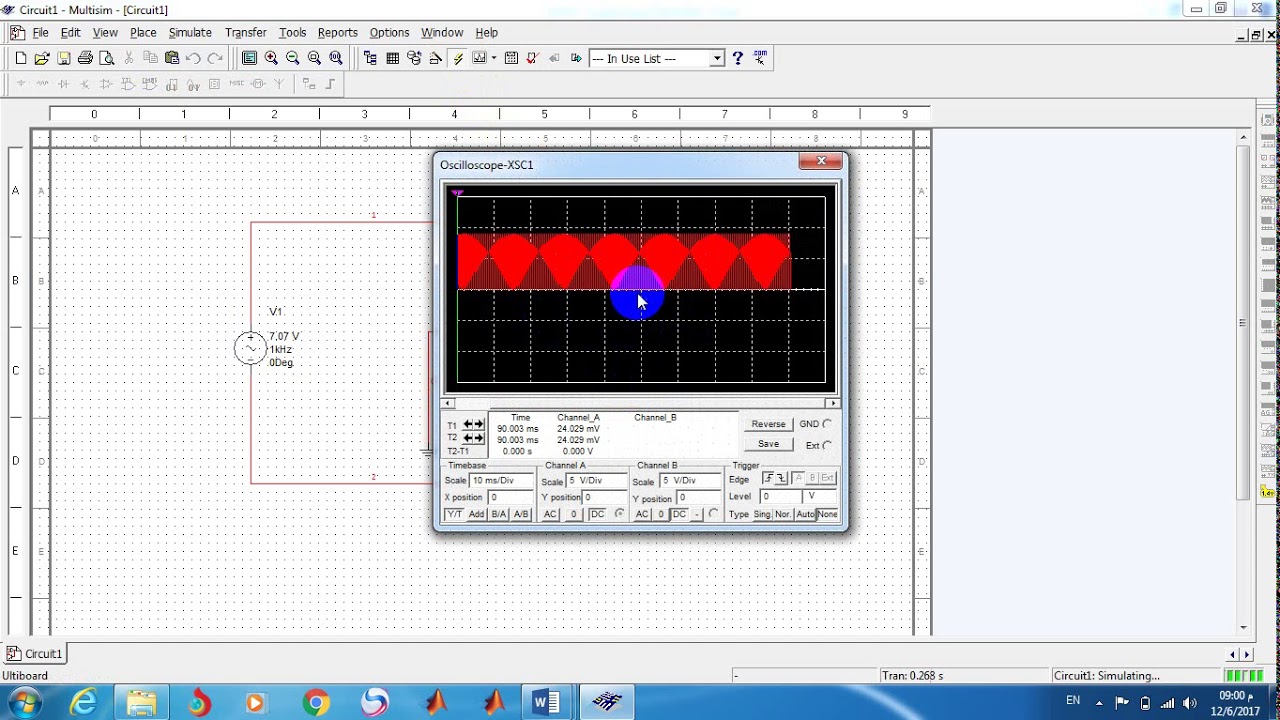 single phase full wave rectifier ( bridge ) R load with and without capacitor موحد موجة كاملة