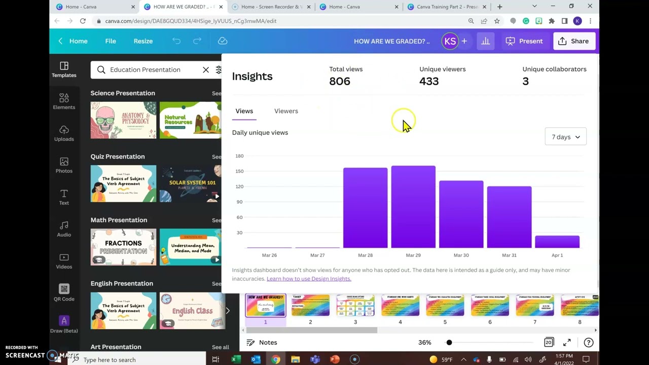 Canva Tutorial - Insights