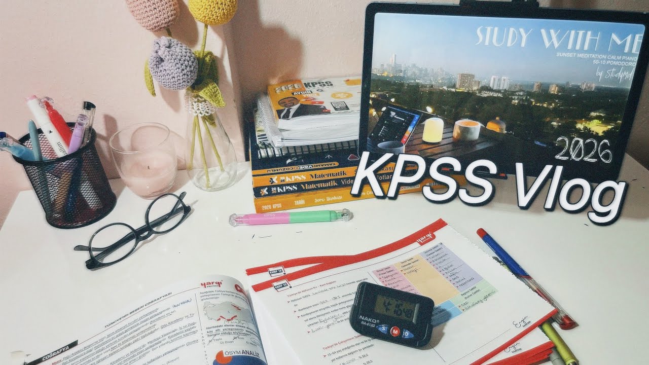 Kpss2026 çalışıyorum/6 | En gerçeğinden bir çalışma rutini. Aile evi, çalışamayışlar…