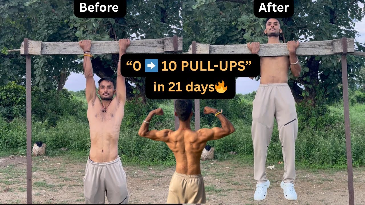 10 pullups 🔥in 21 days #pullups #agniveer #army #pullup #fitnessjourney #fitnessinfluencer
