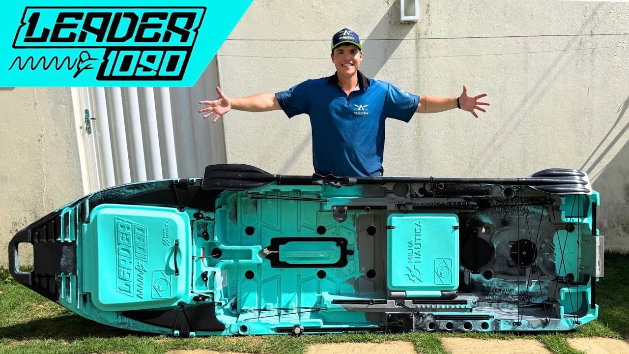O CAIAQUE DE PESCA MAIS COMPLETO???Lan&ccedil;amento 2025!!! Review Leader 1090.
