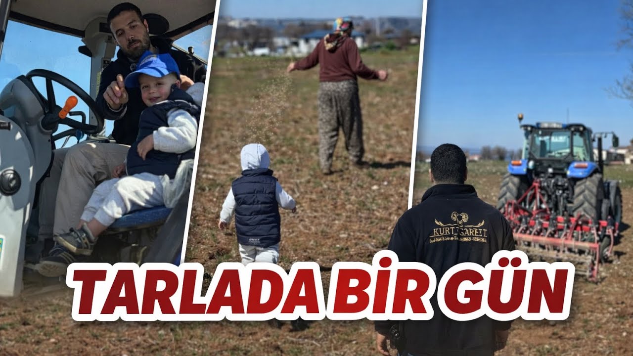 '' köy vlog 2 : Tarlada bir gün '' Toprakla büyüyen çocuklar.🌾🤎