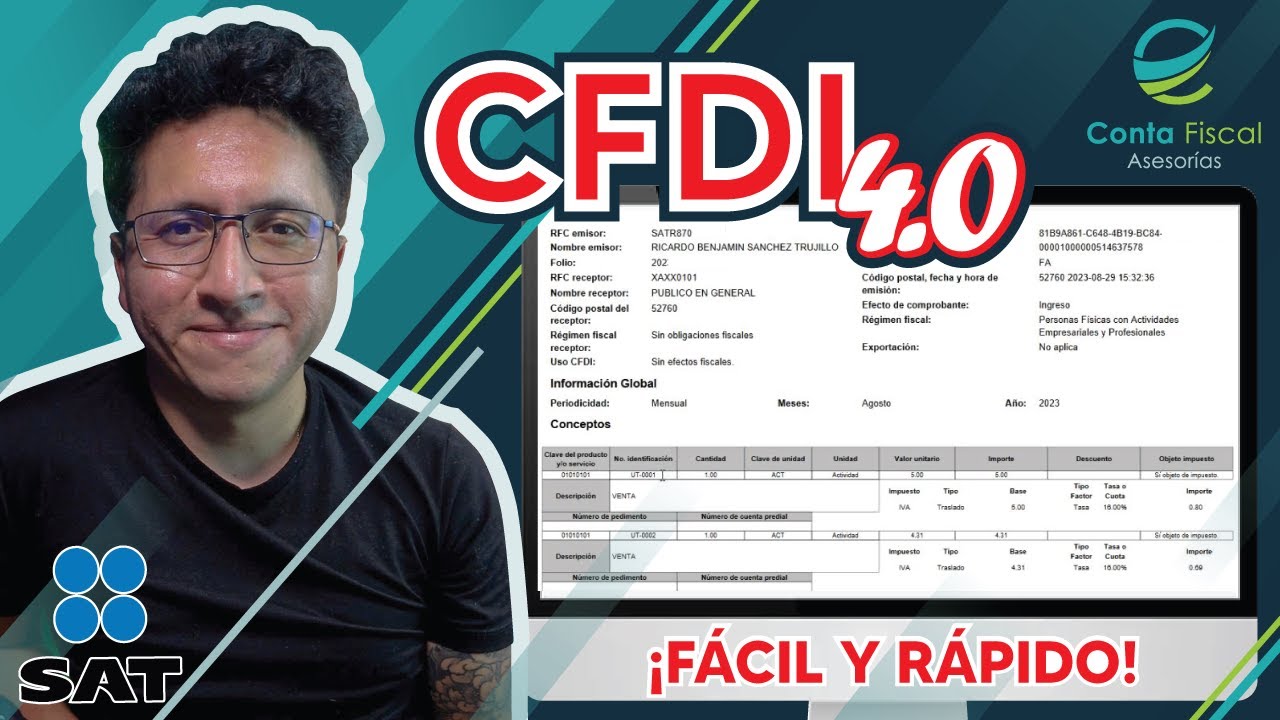 ►|🔥 ¿Cómo hacer una Factura Global al Público en General? 🔥Paso a Paso 🔥 SAT 2023 🔥 FACIL CFDI 4.0 🔥