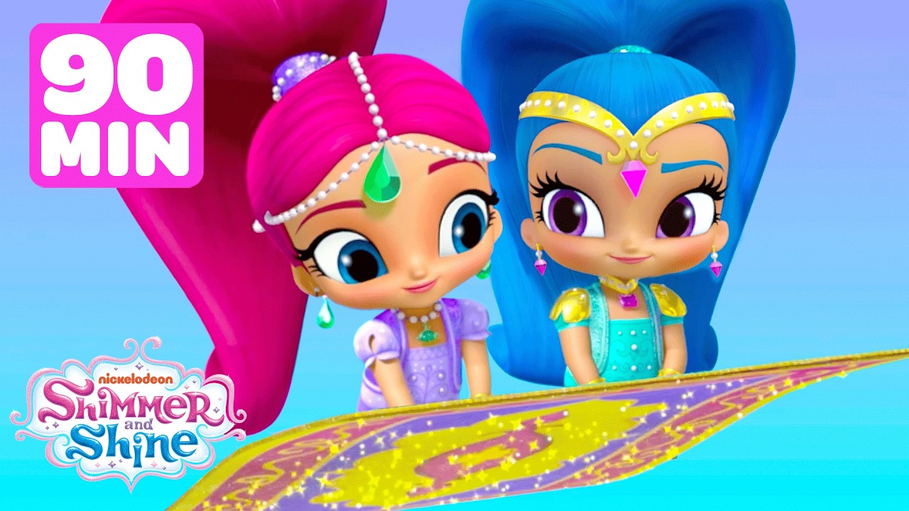 Shimmer & Shine's Magic Carpet Rides! ✨ #3 w/ Leah | 90 Minutes | Shimmer and Shine