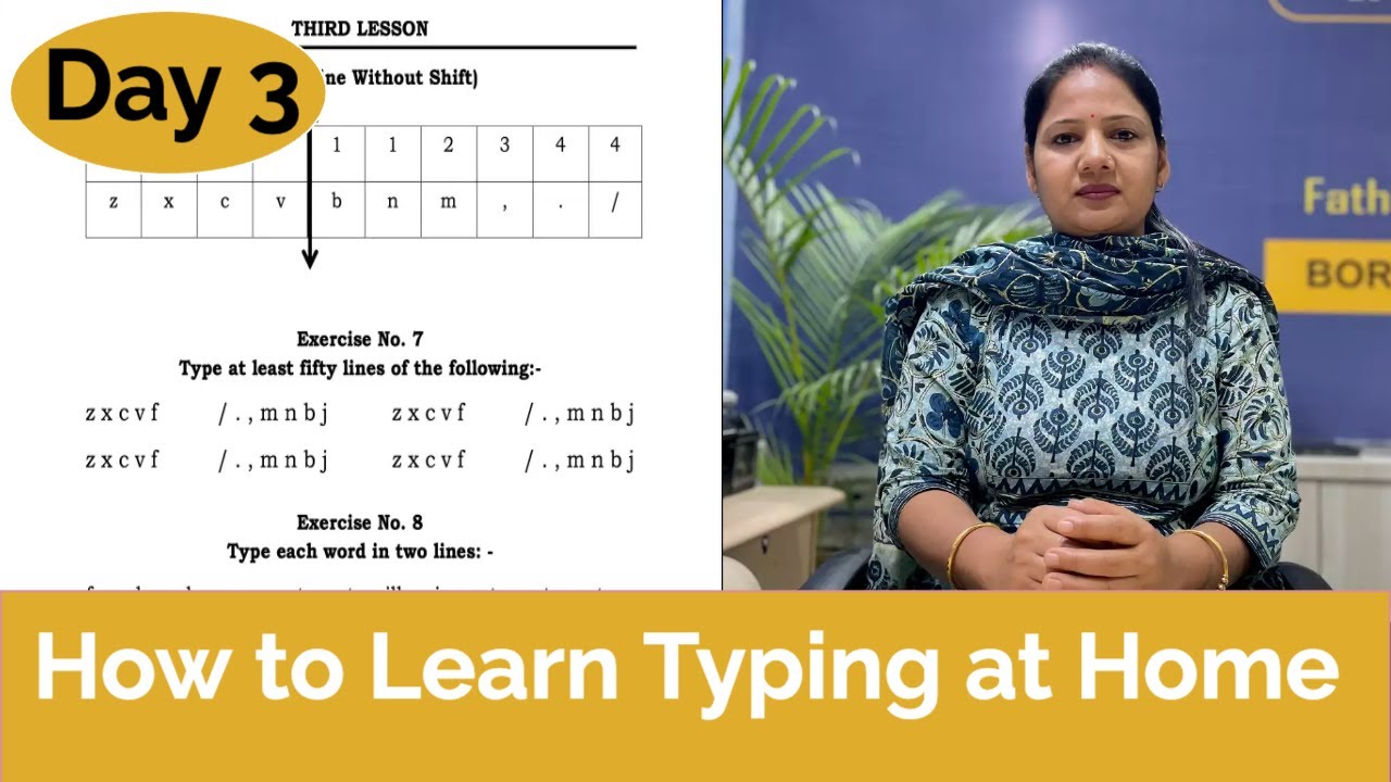 How to Start English Typing at home| Third Day| full playlist|Typing Course|#allgovtexam