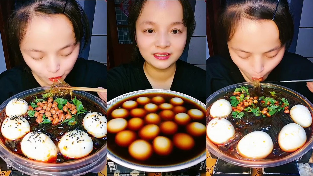 Mukbang ASMR 매운 국수와 계란 | Spicy Noodles paired with Soft Boiled Eggs (Dining Sounds)