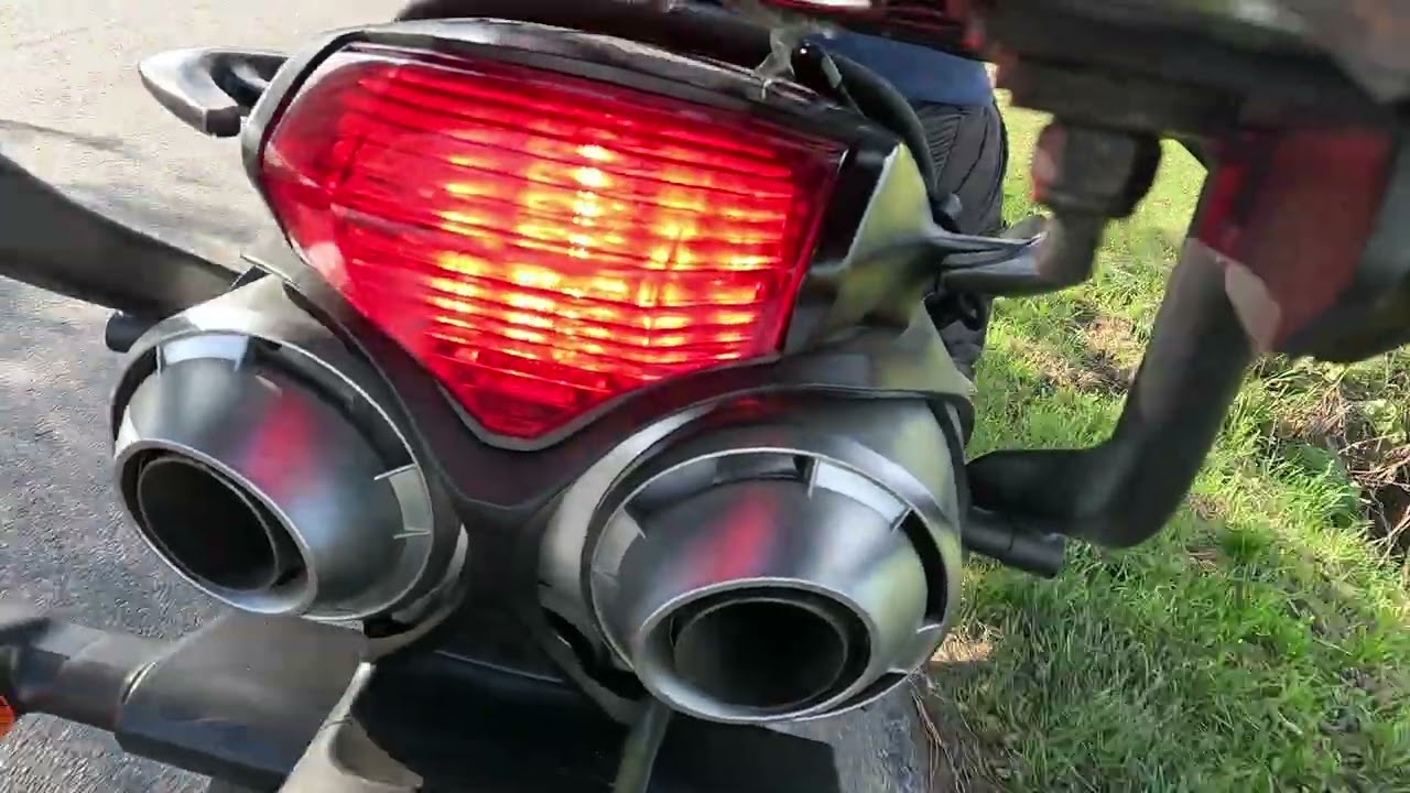 Edhaust (exhaust mod 97dB) FZ6 S2 - Test tłumika i jesienna jazda - 4K