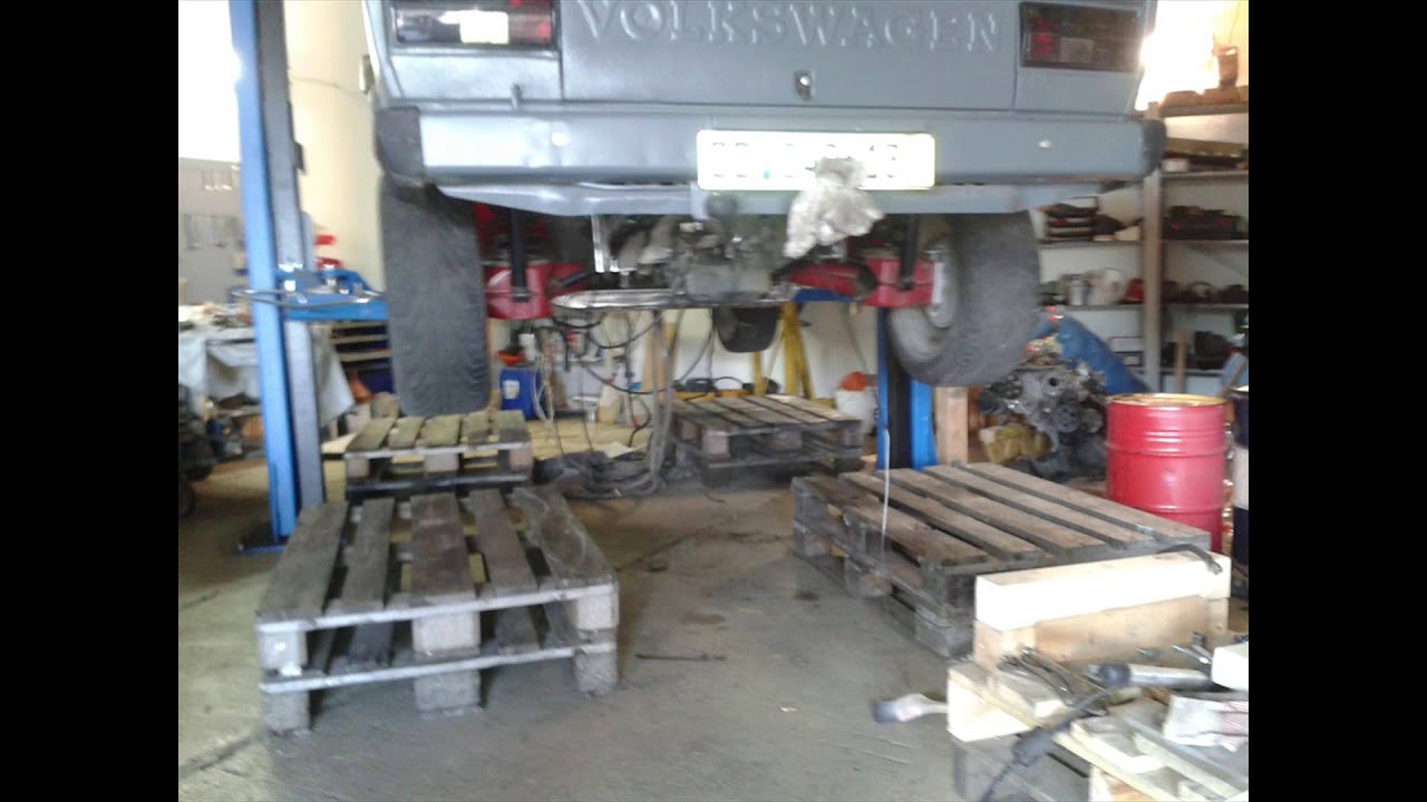 VW T3 DOKA / T25 ,V6 UMBAU MITTELMOTOR, Bilder, LOW BUDGET SPORBITZ