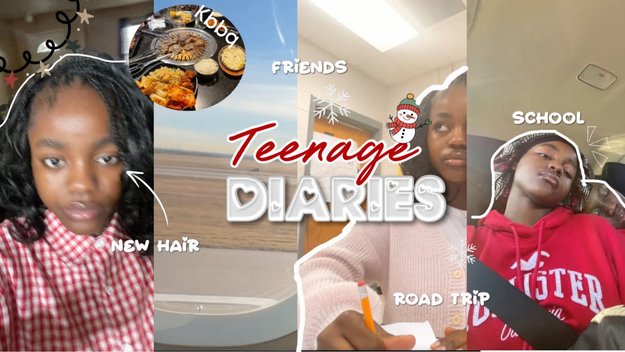 TEENAGE DARIES 001 ☆ hair appointment, school, road trip, friends, etc  ☆