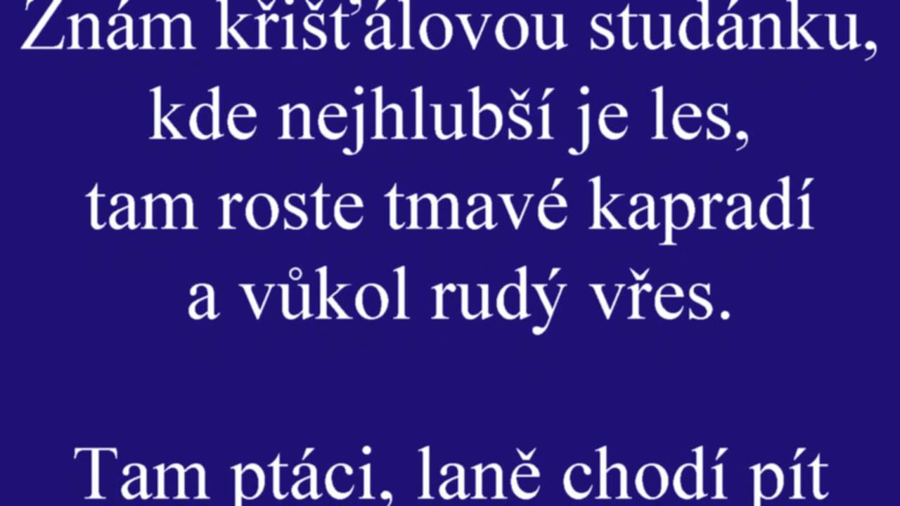 Lesn&iacute; stud&aacute;nka - Josef V&aacute;clav Sl&aacute;dek